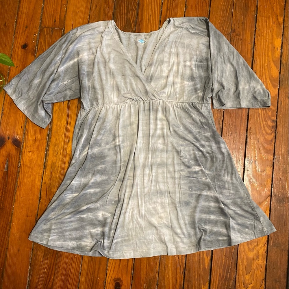 Lagoons Grey Tie Dyed Dress Size Medium USA